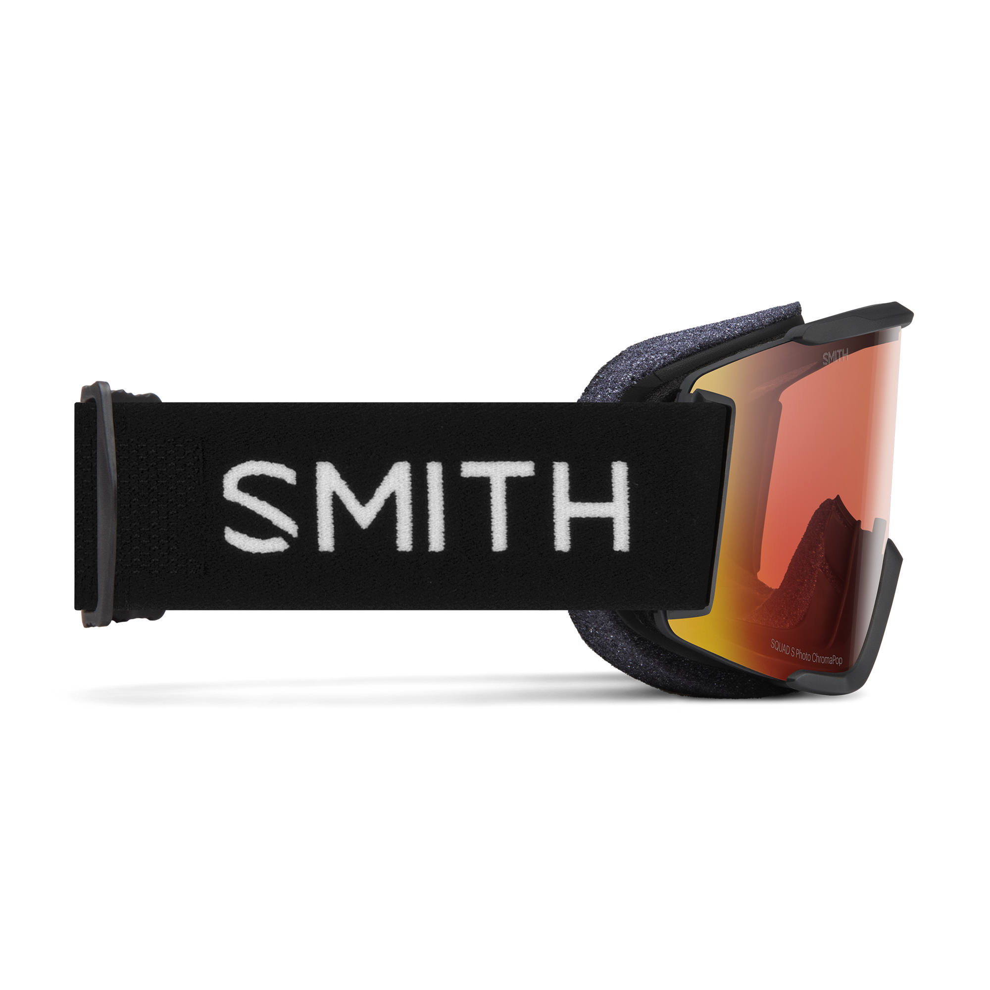 Squad S Low Bridge Fit, Black + ChromaPop™ Pro Photochromic Red Mirror Lens, hi-res