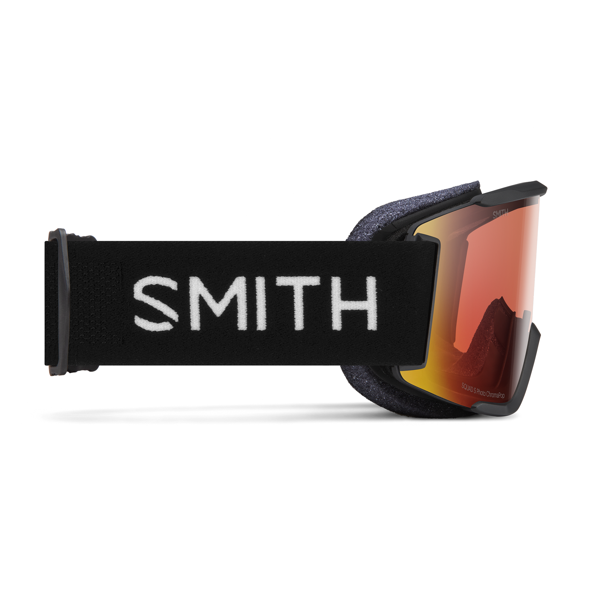 Squad S Low Bridge Fit, Black + ChromaPop™ Pro Photochromic Red Mirror Lens, hi-res