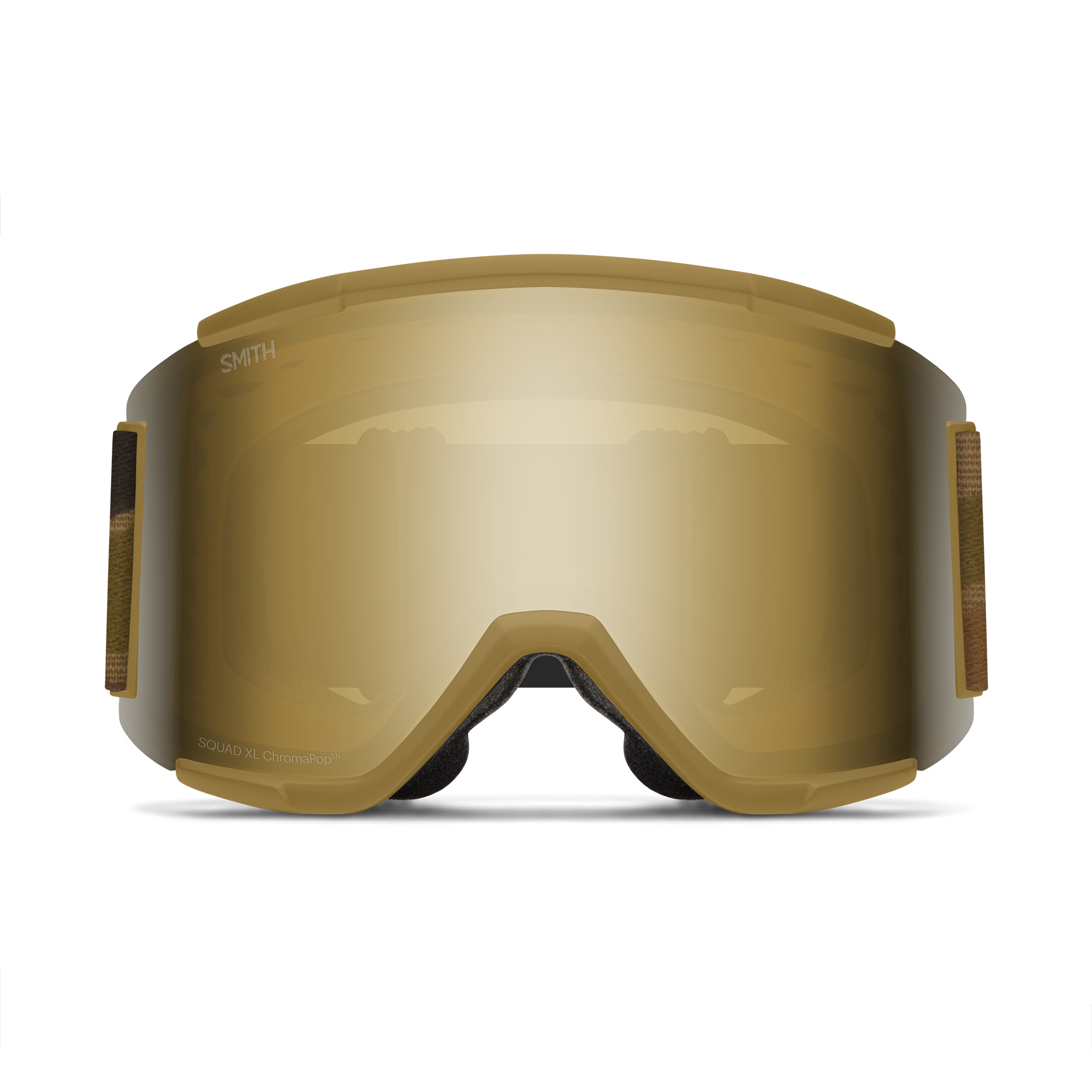 Squad XL Low Bridge Fit, Coyote Pow Hunter + ChromaPop™ Sun Black Gold Mirror Lens, hi-res