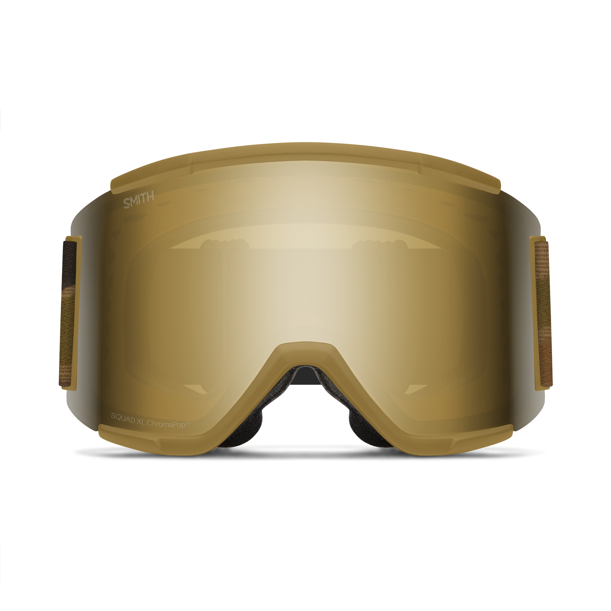 Squad XL Low Bridge Fit, Coyote Pow Hunter + ChromaPop™ Sun Black Gold Mirror Lens, hi-res