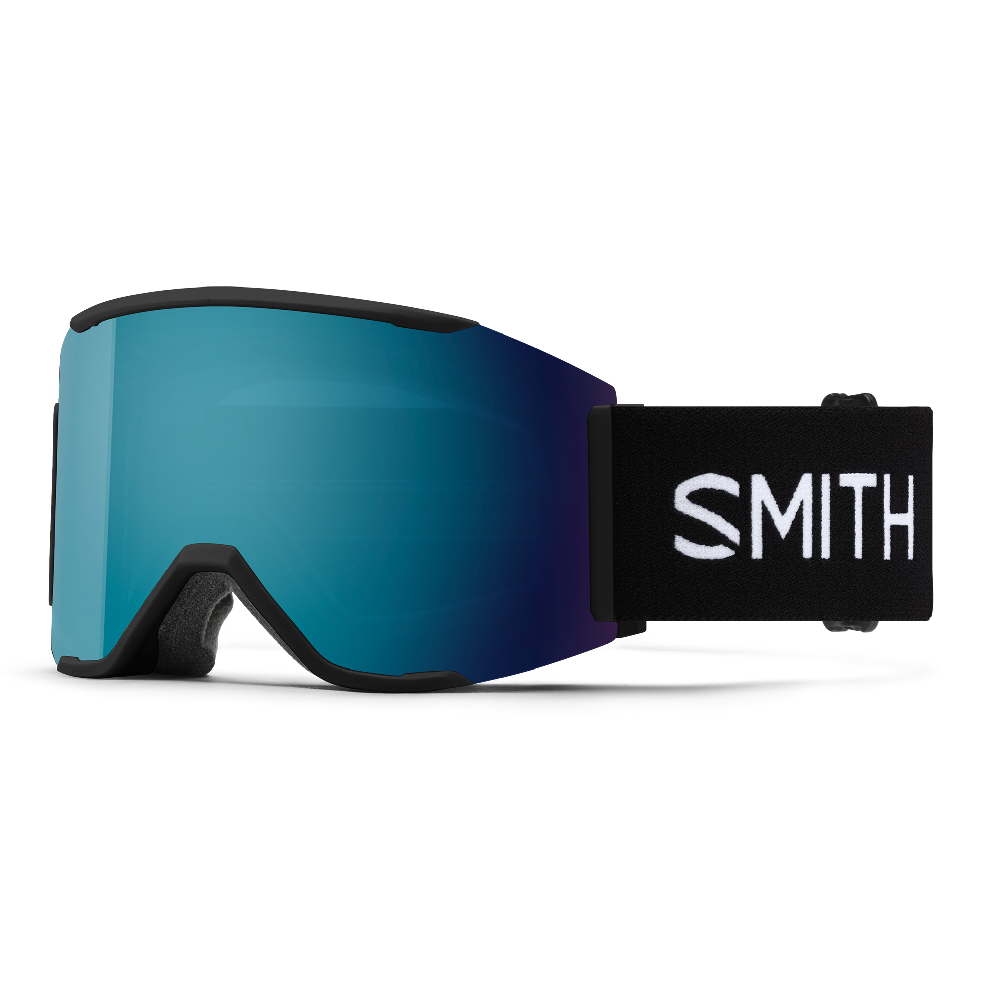 Squad Mag Low Bridge Fit, Black + ChromaPop™ Sun Blue Mirror Lens, hi-res