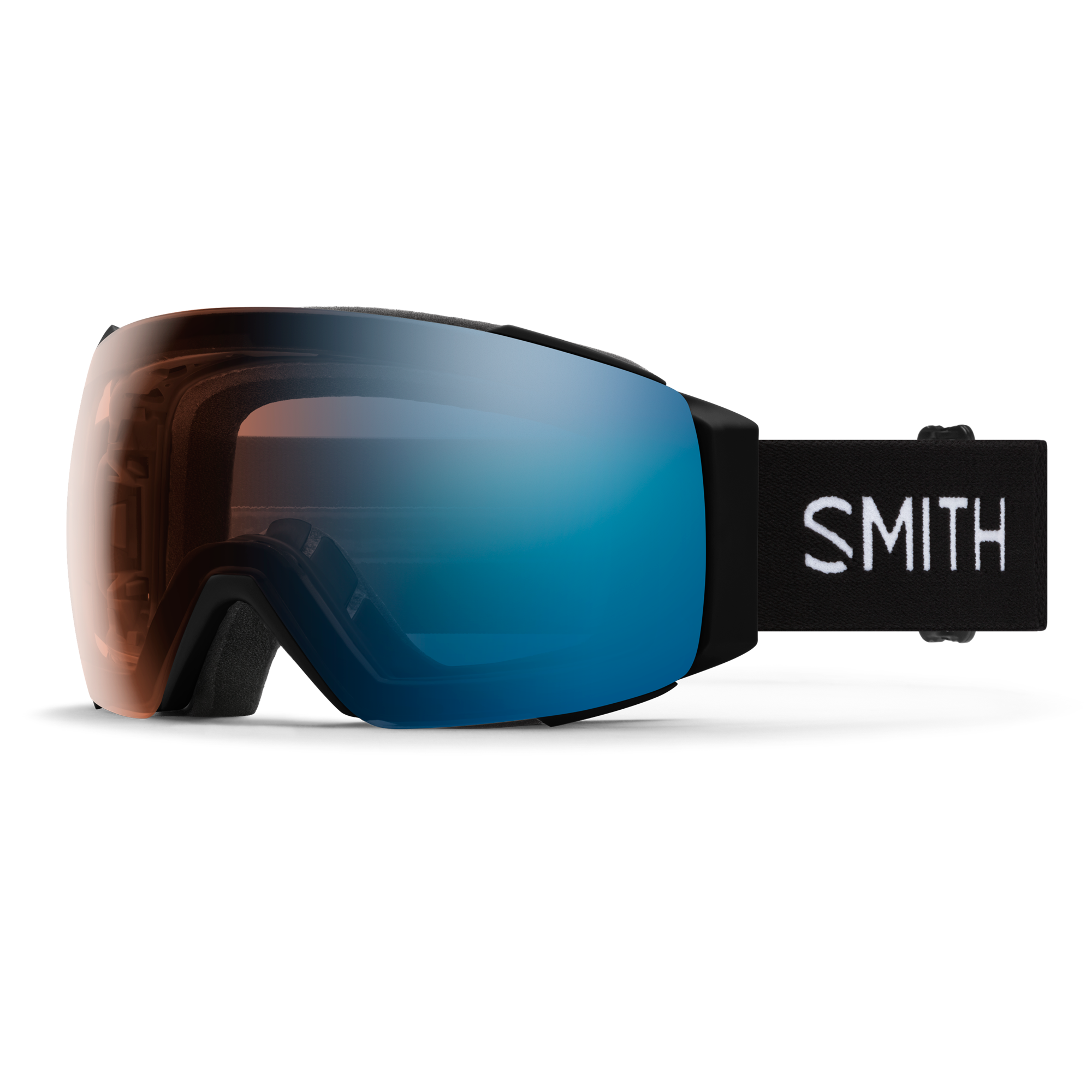 I/O MAG Low Bridge Fit, Black + ChromaPop™ Pro Photochromic  Blue Mirror Lens, hi-res