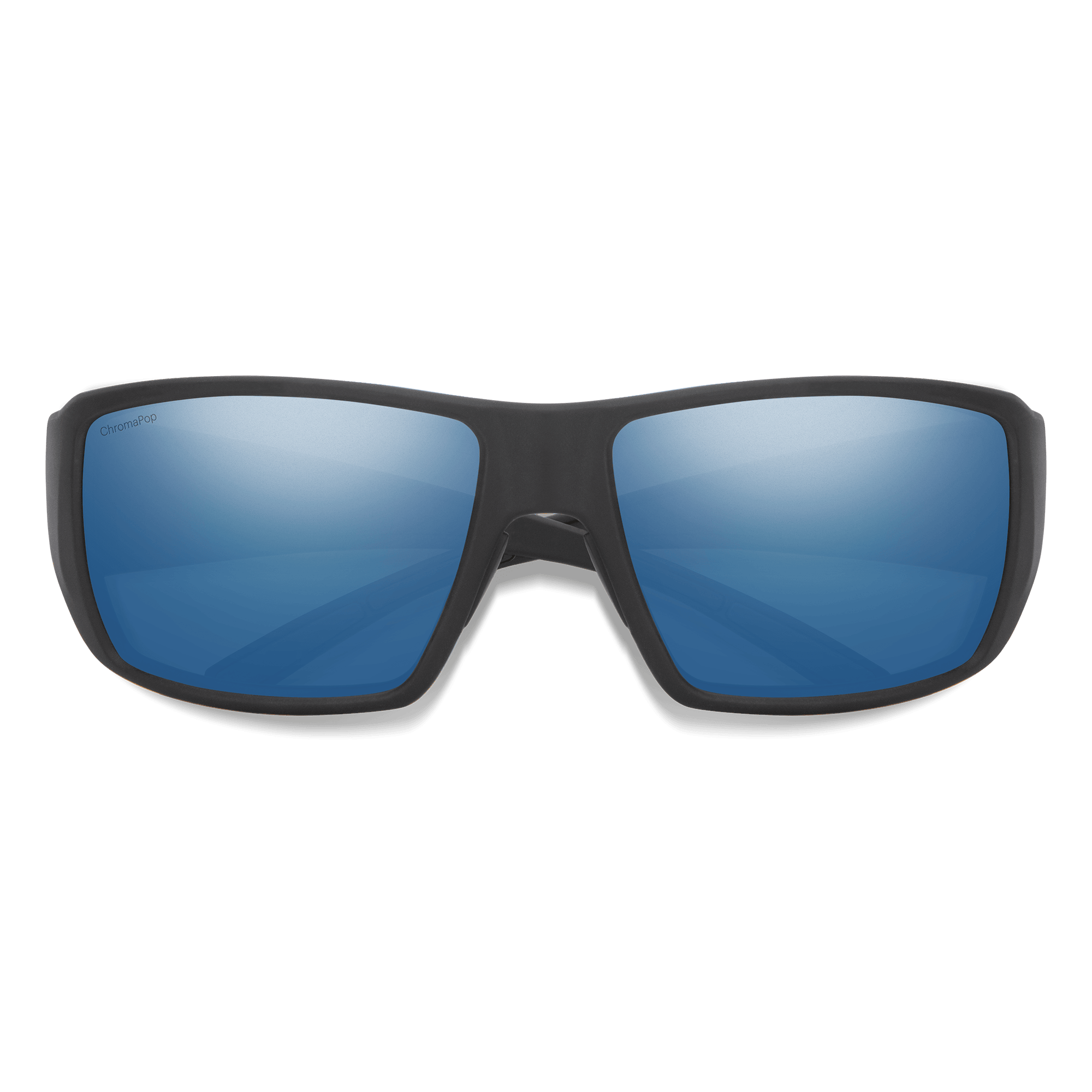 Guide's Choice, Matte Black + ChromaPop Polarized Blue Mirror Lens, hi-res