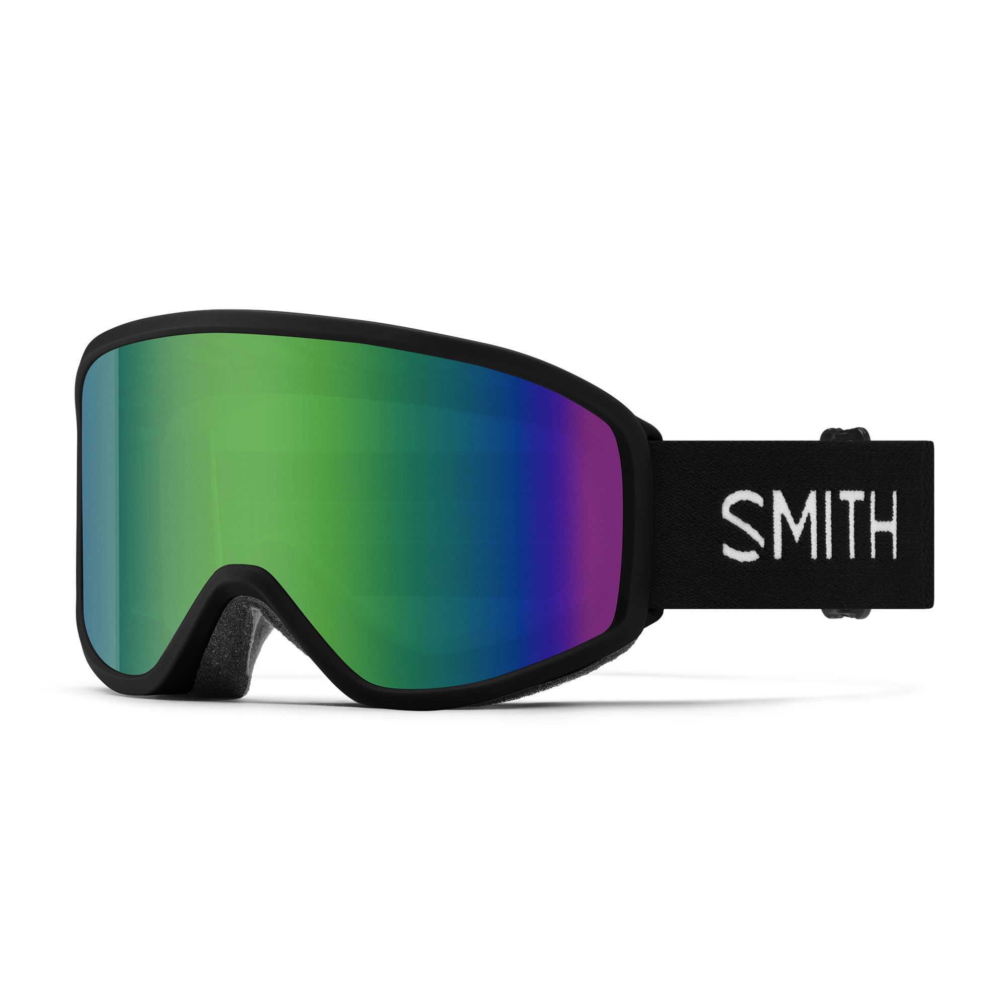 Reason OTG Low Bridge Fit, Black + Green Sol-X Mirror Lens, hi-res