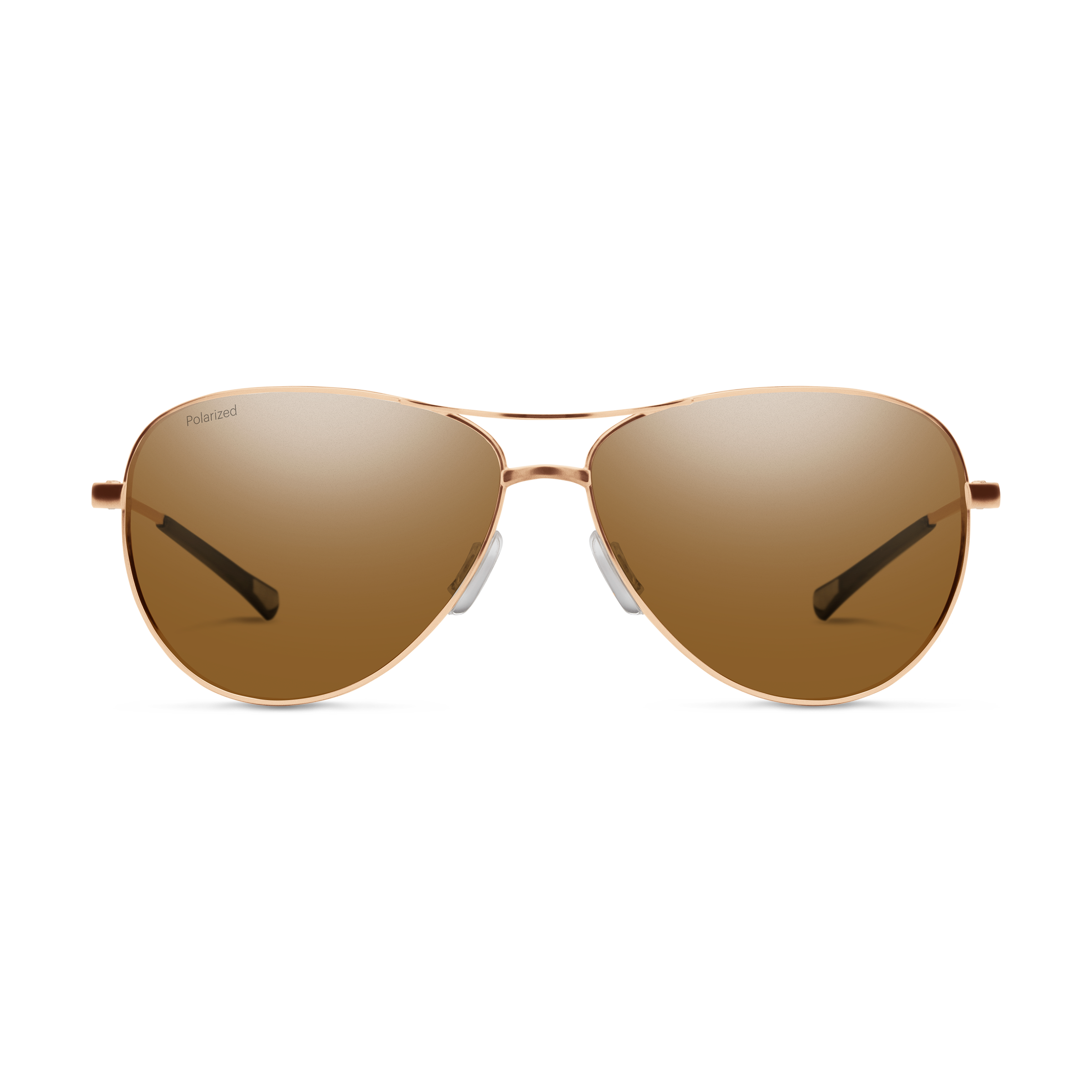 Langley, Matte Rose Gold + Polarized Brown Lens, hi-res