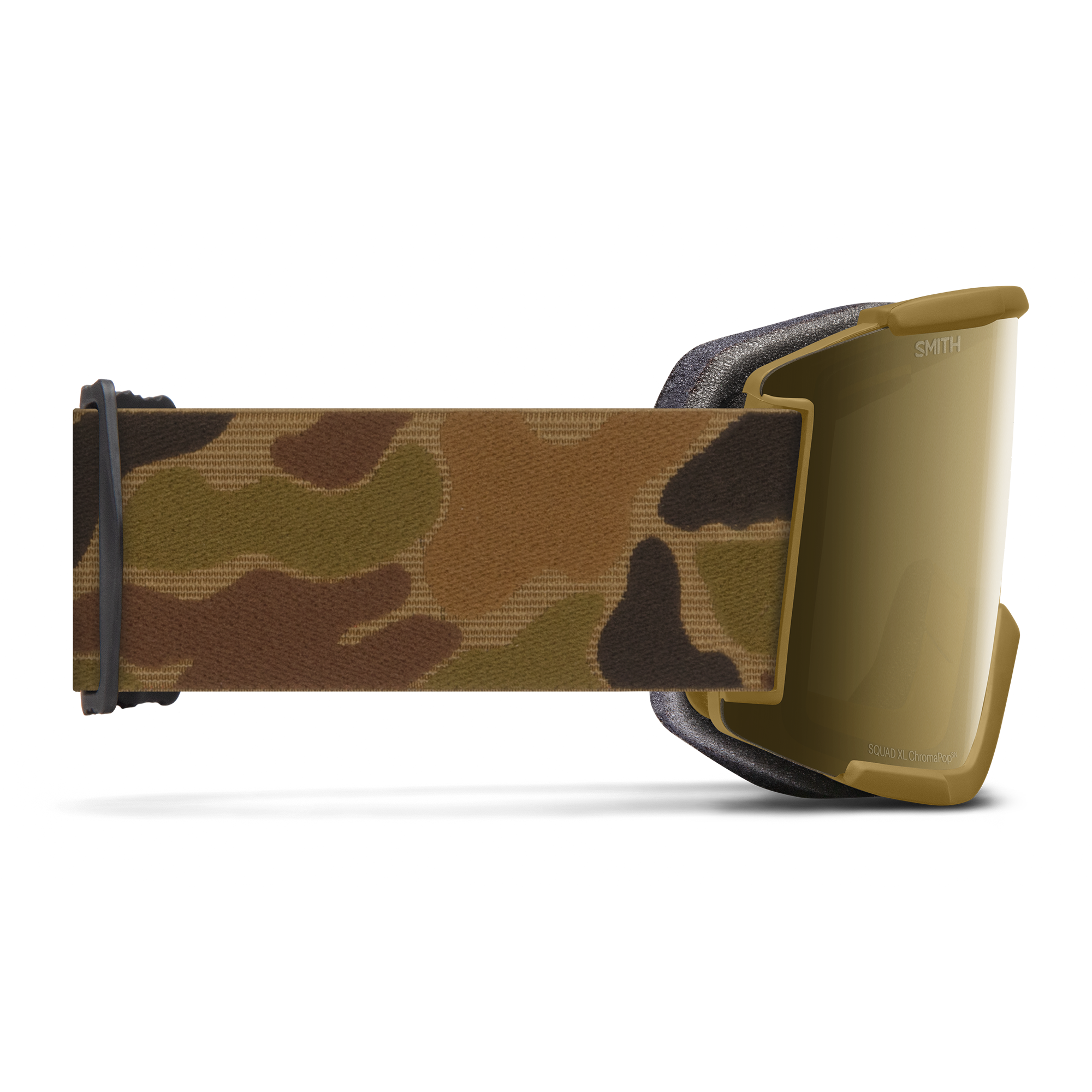 Squad XL Low Bridge Fit, Coyote Pow Hunter + ChromaPop™ Sun Black Gold Mirror Lens, hi-res