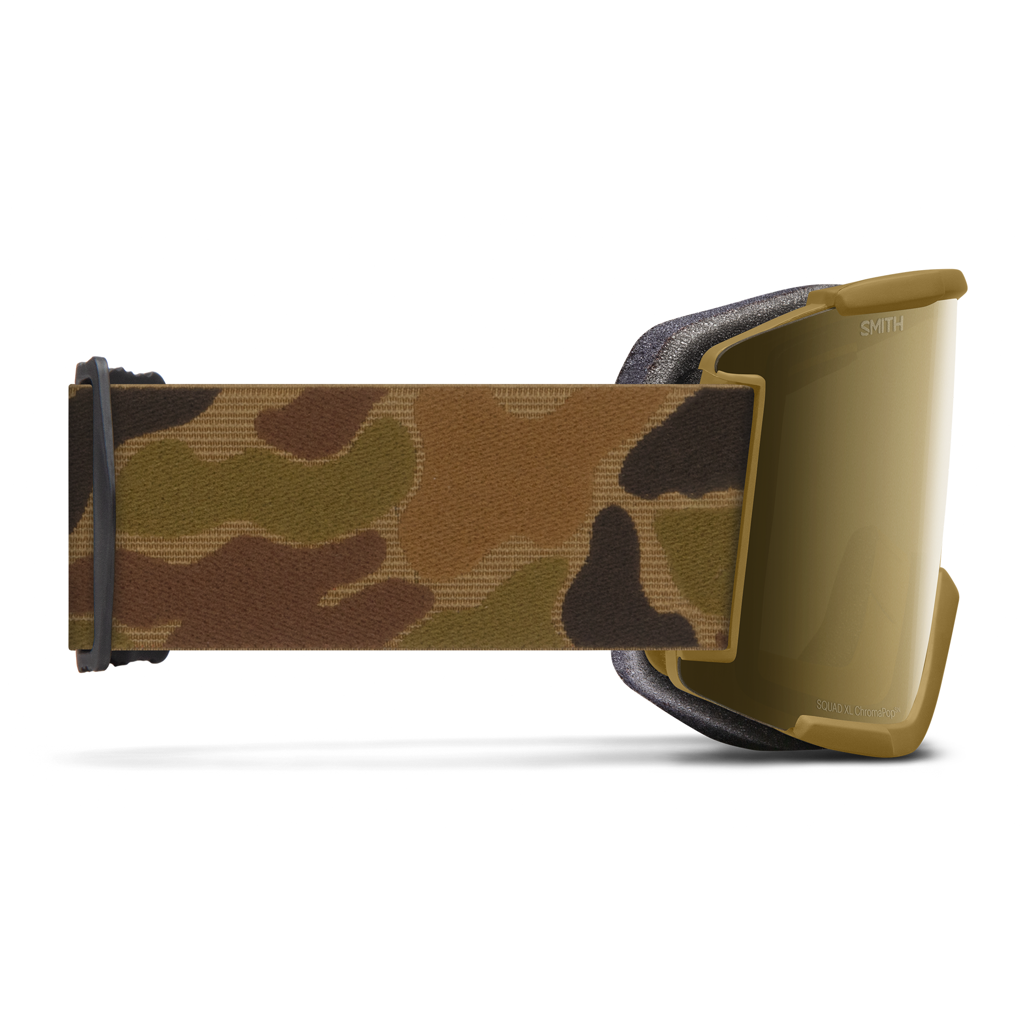 Squad XL Low Bridge Fit, Coyote Pow Hunter + ChromaPop™ Sun Black Gold Mirror Lens, hi-res