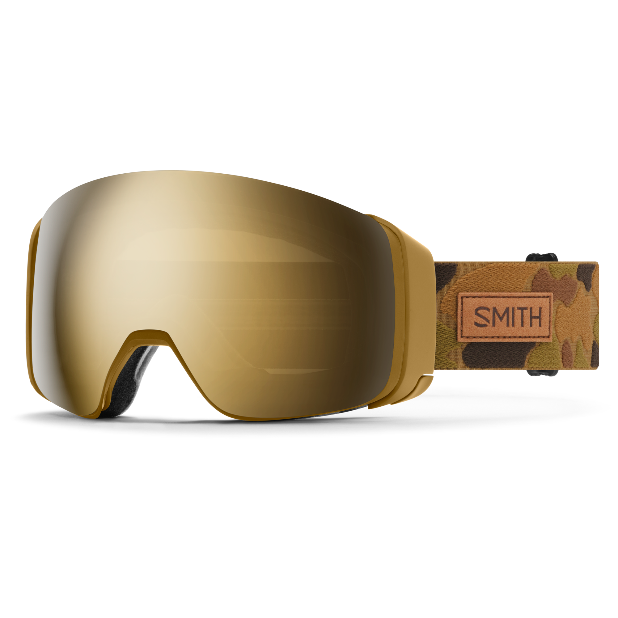 4D Mag Low Bridge Fit, Coyote Pow Hunter + ChromaPop™ Sun Black Gold Mirror Lens, hi-res