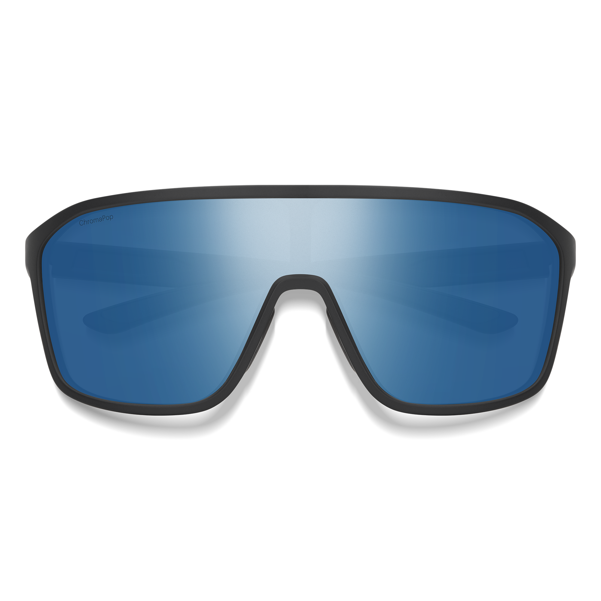 Boomtown, Matte Black + ChromaPop Polarized Blue Mirror Lens, hi-res