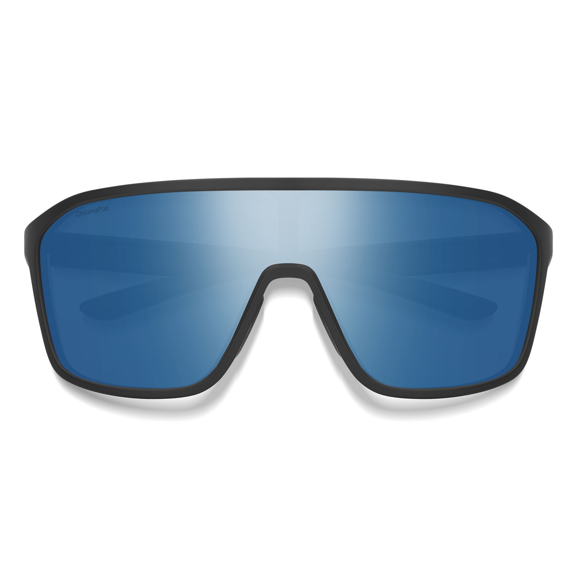 Boomtown, Matte Black + ChromaPop Polarized Blue Mirror Lens, hi-res