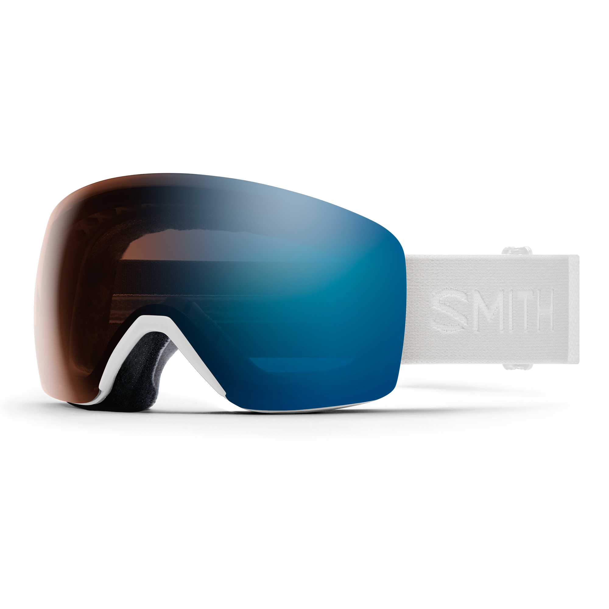 Skyline, White Vapor + ChromaPop™ Pro Photochromic  Blue Mirror Lens, hi-res