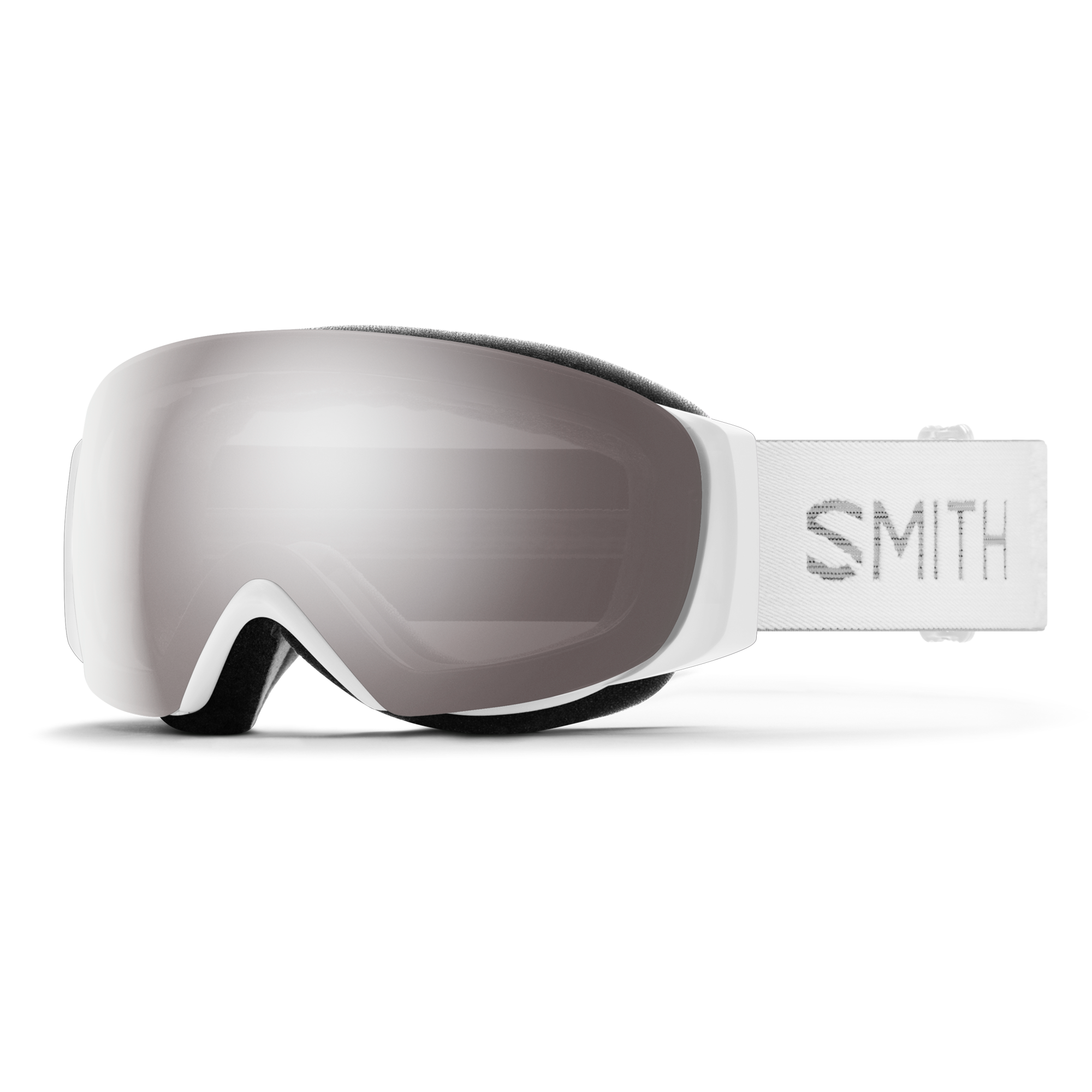 I/O MAG S, White Chunky Knit + ChromaPop™ Sun Platinum Mirror Lens, hi-res