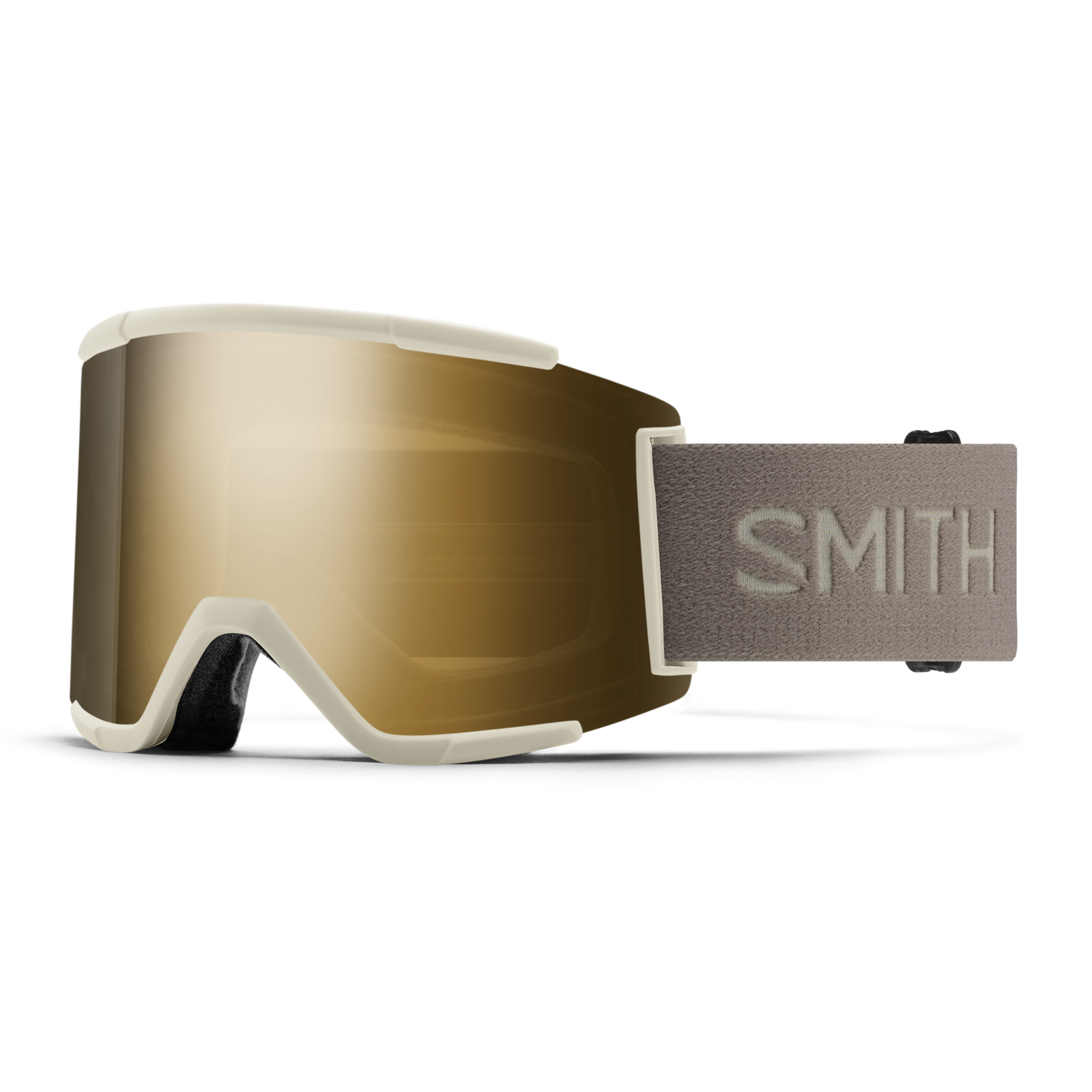 Squad XL Low Bridge Fit, Chalk + ChromaPop™ Sun Black Gold Mirror Lens, hi-res