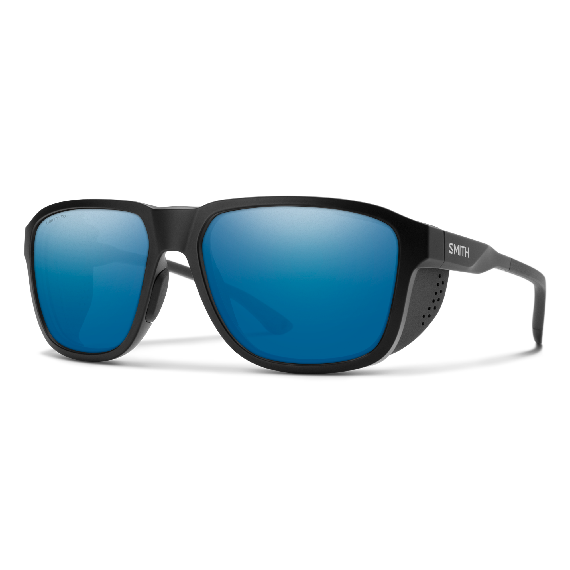 Embark, Matte Black + ChromaPop Glass Polarized Blue Mirror Lens, hi-res