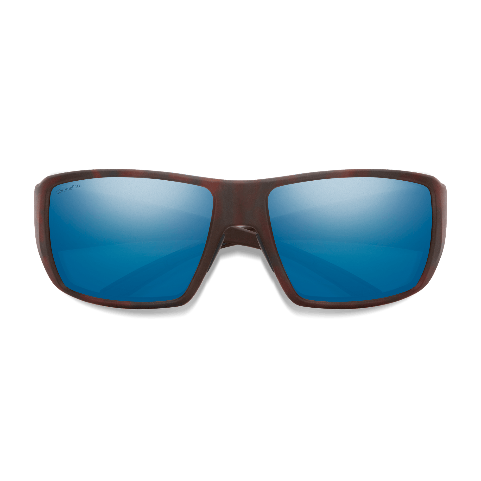 Guide's Choice, Matte Tortoise + ChromaPop Glass Polarized Blue Mirror Lens, hi-res