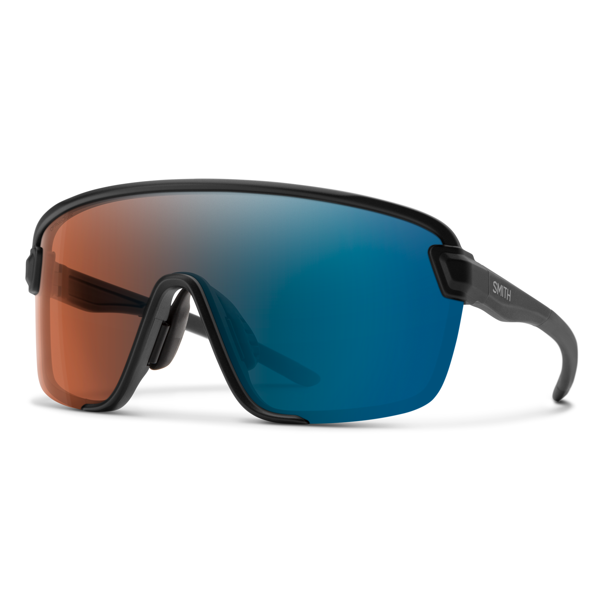 Bobcat, Black + ChromaPop Glacier Photochromic Copper Blue Mirror Lens, hi-res