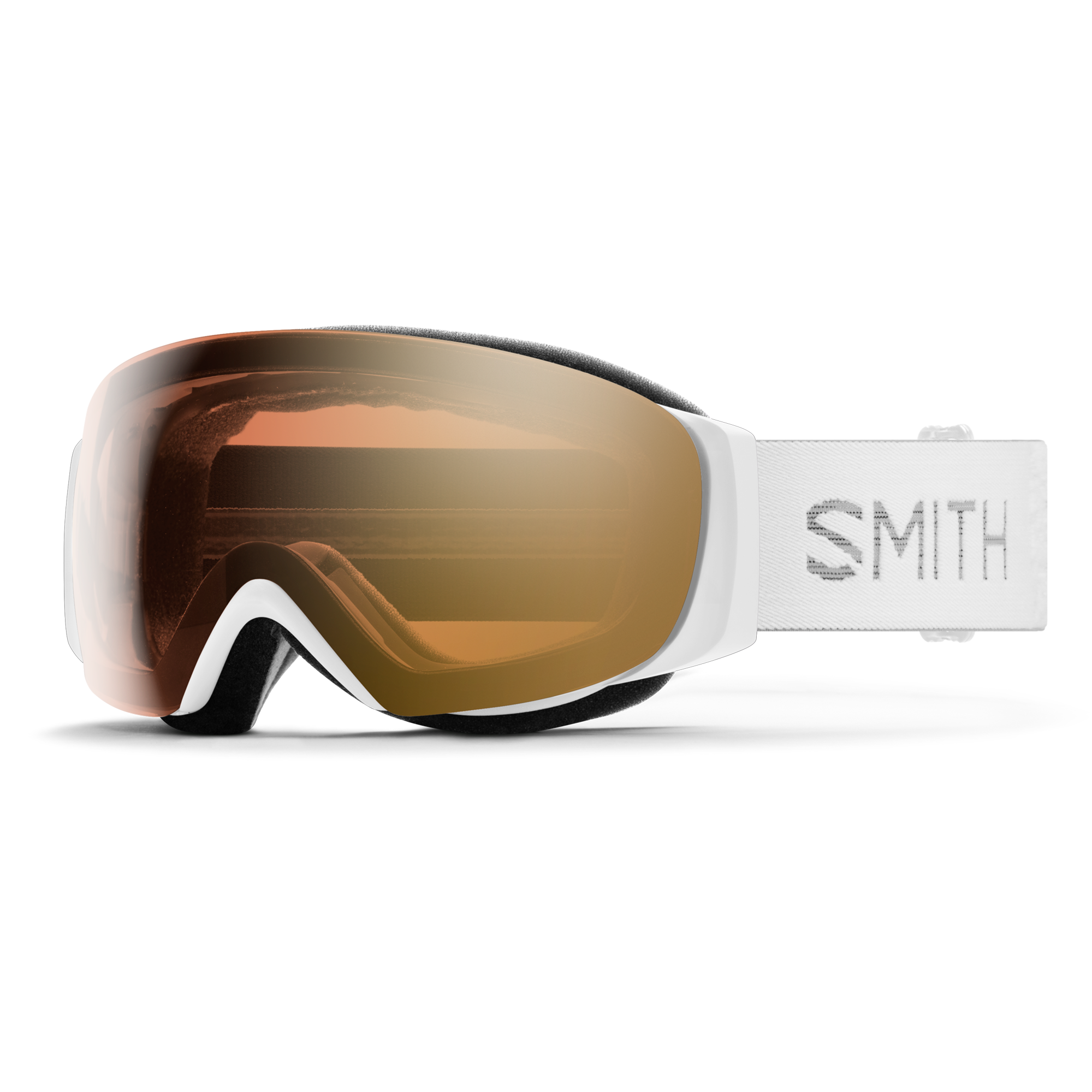 I/O MAG S, White Chunky Knit + ChromaPop™ Pro Photochromic Gold Mirror Lens, hi-res