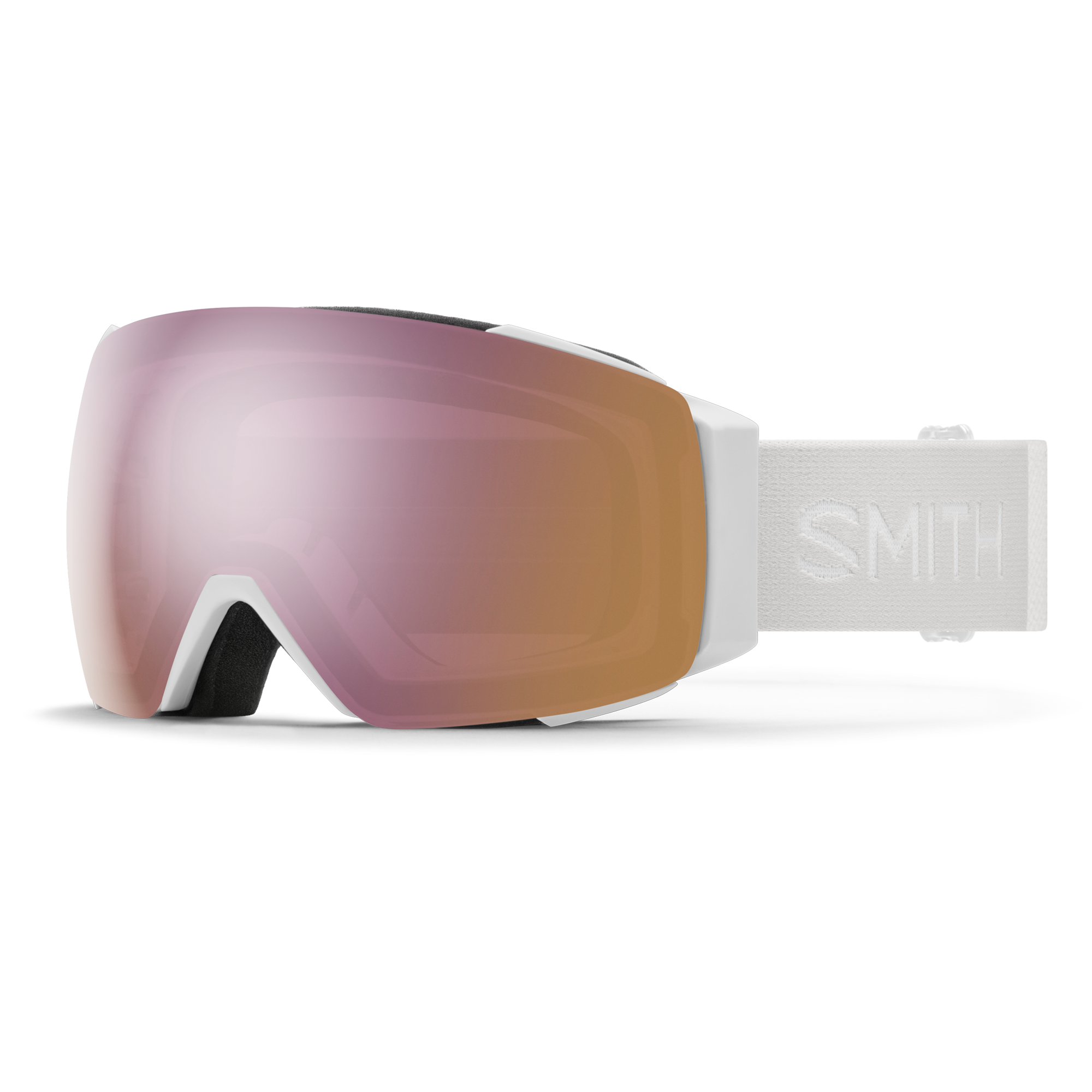 I/O MAG Low Bridge Fit, White Vapor + ChromaPop Everyday Rose Gold Mirror Lens, hi-res