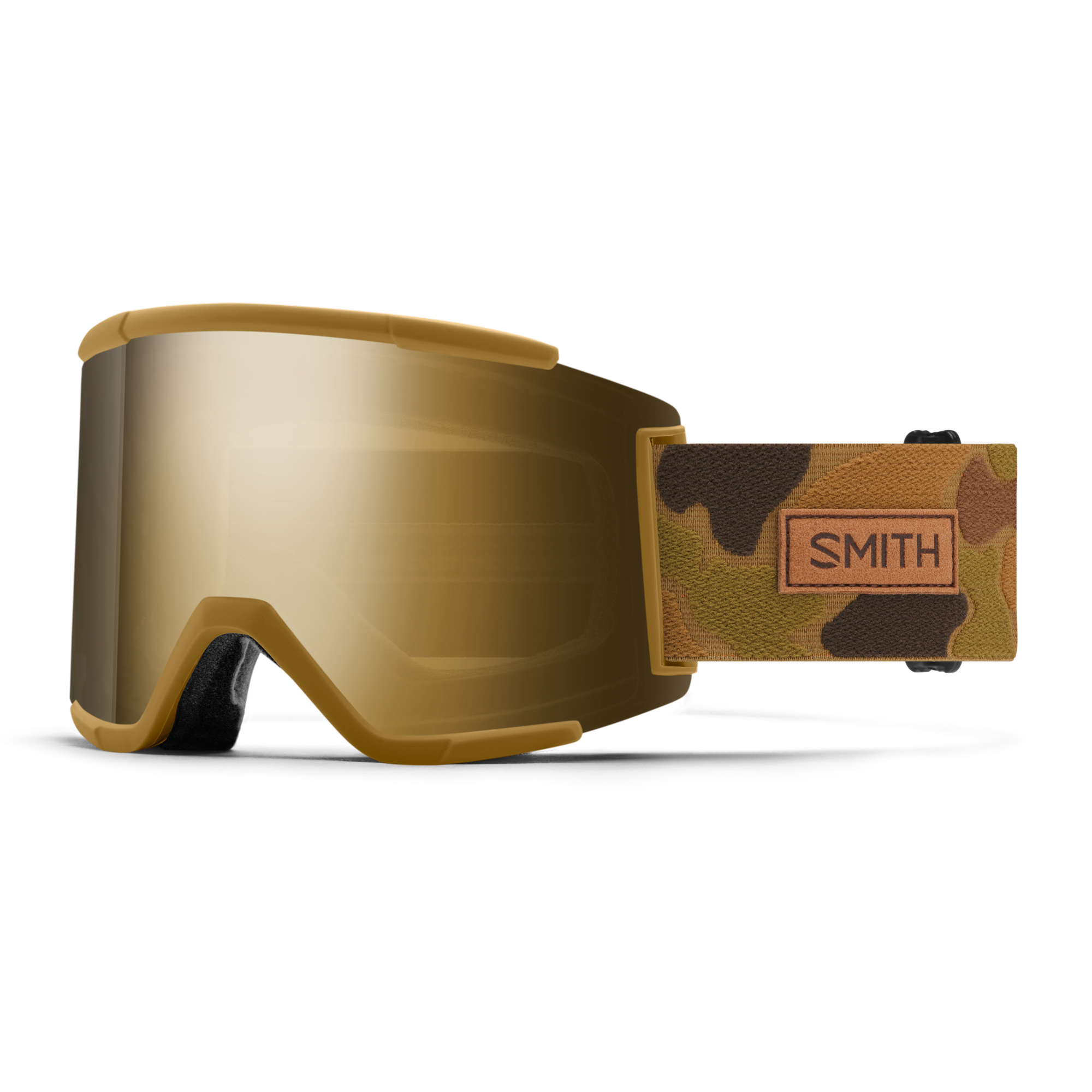 Squad XL Low Bridge Fit, Coyote Pow Hunter + ChromaPop™ Sun Black Gold Mirror Lens, hi-res