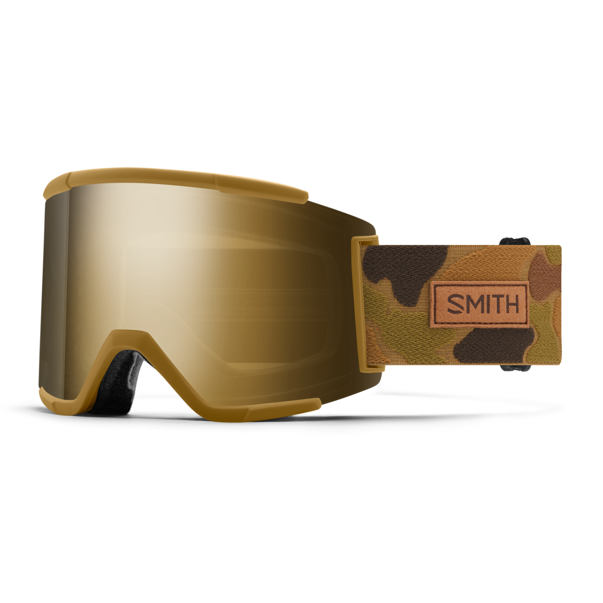 Squad XL Low Bridge Fit, Coyote Pow Hunter + ChromaPop™ Sun Black Gold Mirror Lens, hi-res