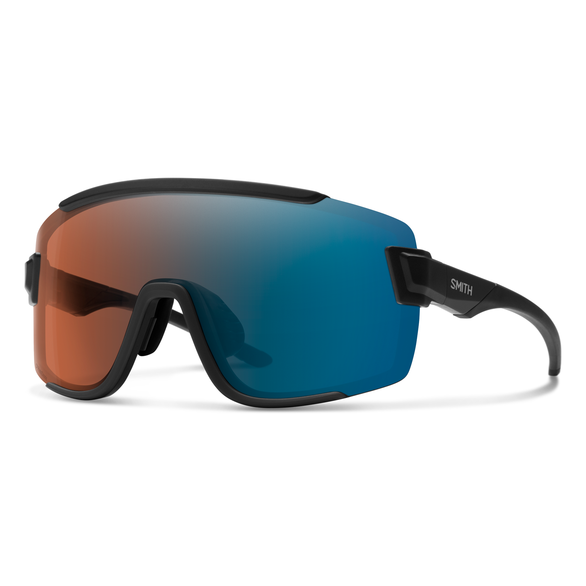 Wildcat, Matte Black + ChromaPop Glacier Photochromic Copper Blue Mirror Lens, hi-res