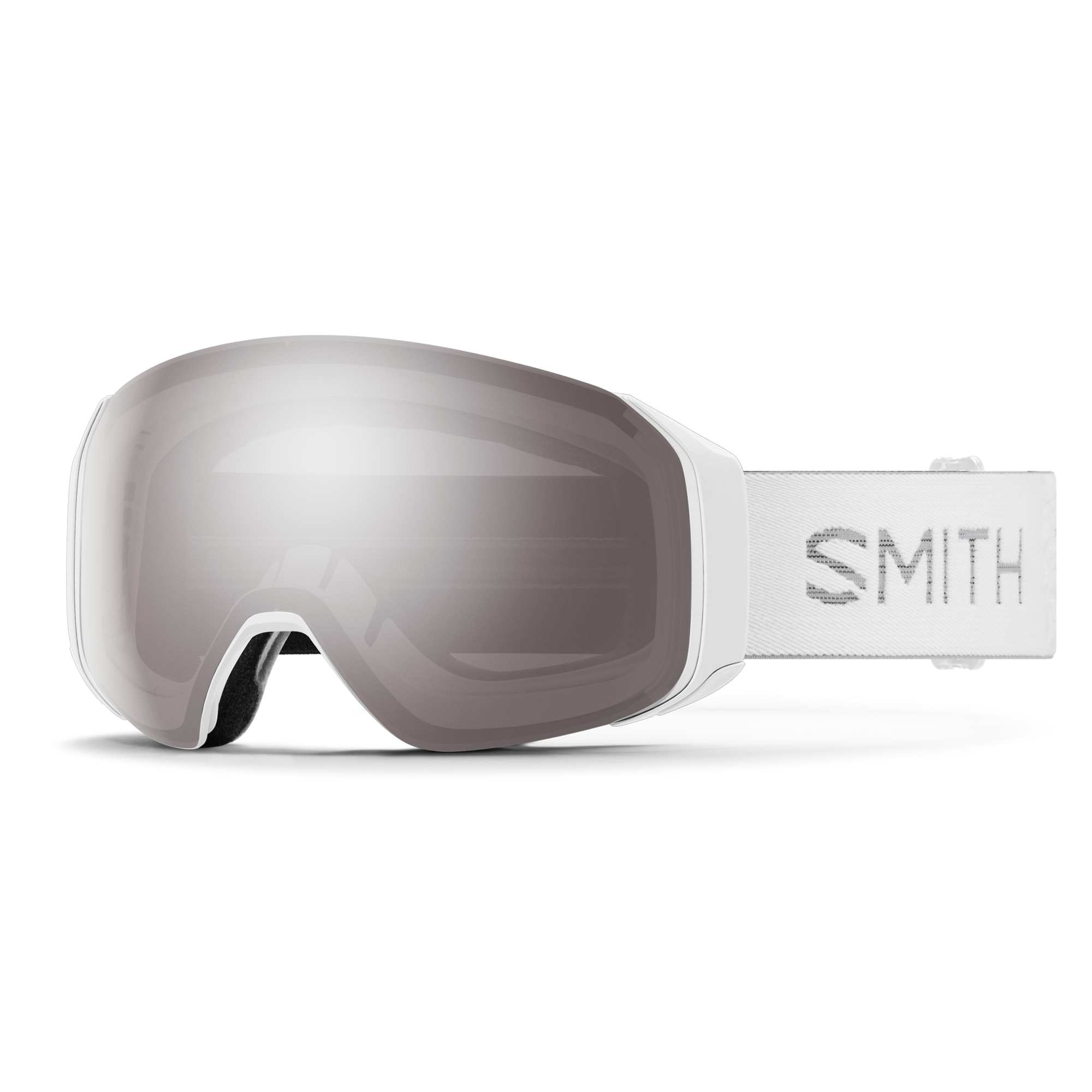 4D Mag S, White Chunky Knit + ChromaPop™ Sun Platinum Mirror Lens, hi-res