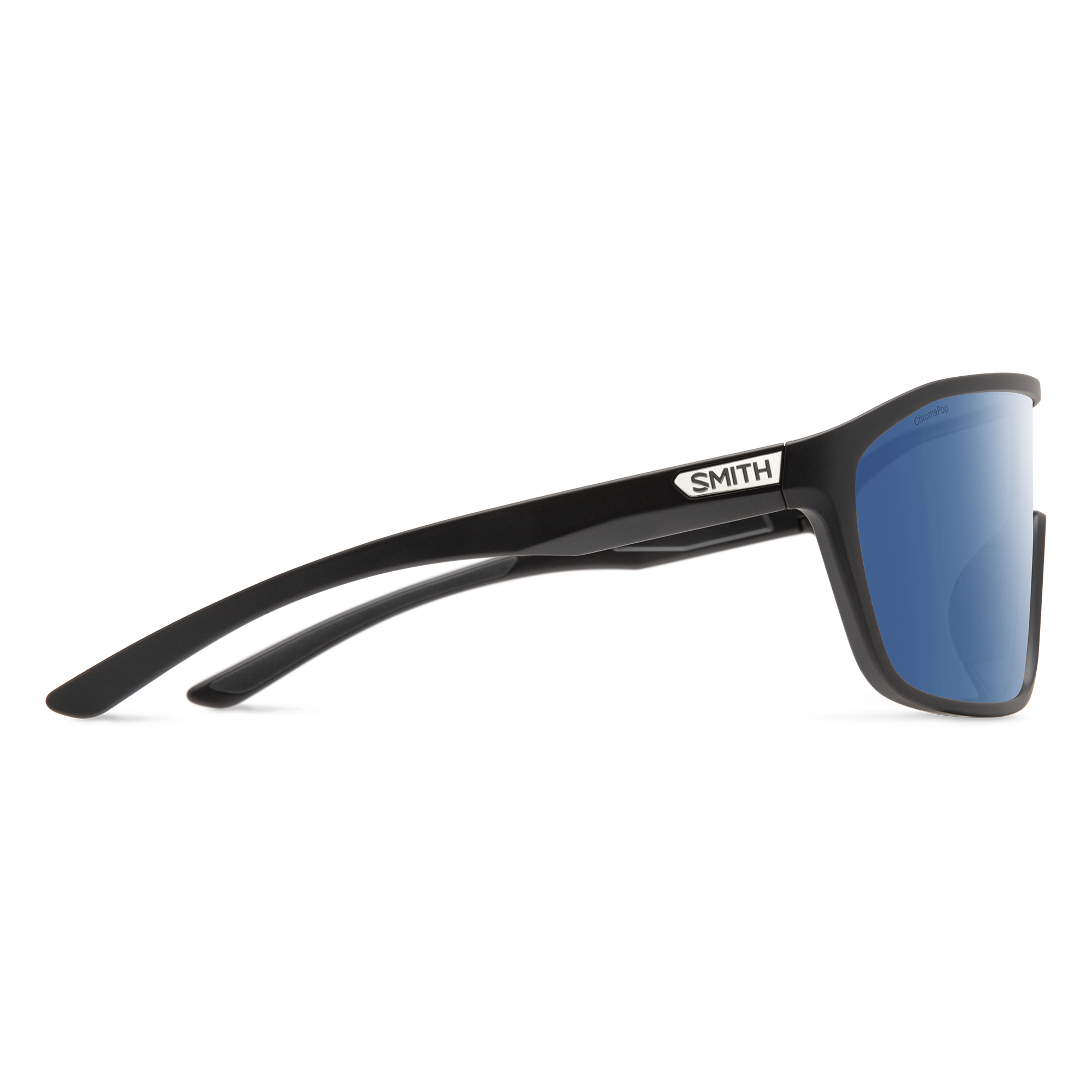 Boomtown, Matte Black + ChromaPop Polarized Blue Mirror Lens, hi-res