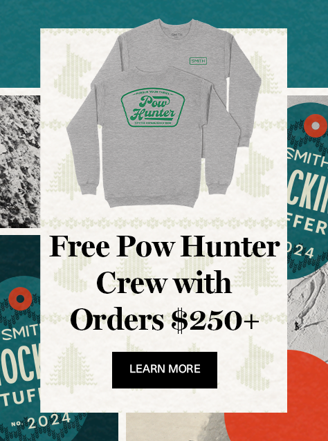 Free Pow Hunter Crew with Orders Over $250